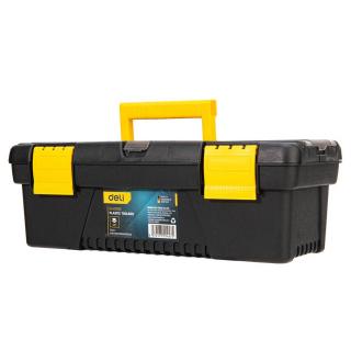 Plastový box na náradie Deli Tools EDL432412, 12'' (žltý)