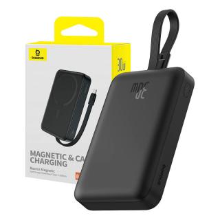 Powerbank Baseus Magnetic Mini 10000mAh, USB-C 30W MagSafe (čierna)