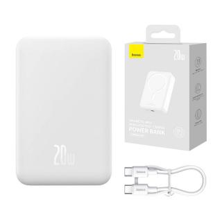 Powerbank Baseus Magnetic Mini 20000mAh 20W MagSafe (biela)