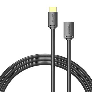 Predlžovací kábel HDMI 2.0 samec na HDMI 2.0 samica Vention AHCBH 2 m, 4K 60 Hz, (čierny)