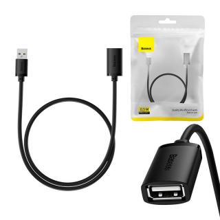 Predlžovací kábel USB 2.0 Baseus samec - samica, séria AirJoy, 0,5 m (čierny)