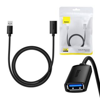 Predlžovací kábel USB 3.0 Baseus samec - samica, séria AirJoy, 1 m (čierny)