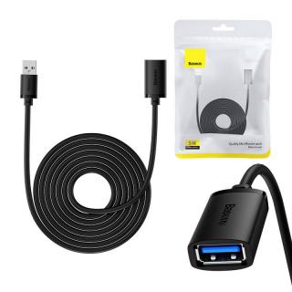 Predlžovací kábel USB 3.0 Baseus samec - samica, séria AirJoy, 5 m (čierny)