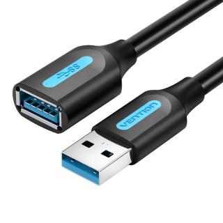 Predlžovací kábel USB 3.0 samec - samica Vention CBHBH 2 m čierny