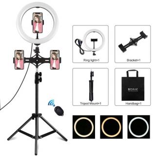 Puluz 1,1 m statívový držiak s 26 cm LED krúžkom pre videozáznam PKT3070B