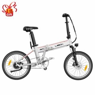 PVY LIBON Elektrický bicykel 500W 36V 10,4Ah + 10Ah 260km - Silver  + Zámok na kolobežku zadarmo