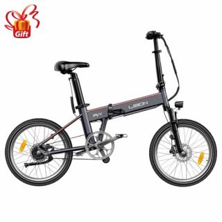 PVY LIBON Elektrický bicykel 500W 36V 10.4Ah + 10Ah 260km - sivý  + Zámok na kolobežku zadarmo
