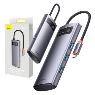 Rozbočovač 4v1 Baseus Metal Gleam Series, USB-C na 4x USB 3.0