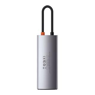 Rozbočovač 5v1 Baseus Metal Gleam Series, USB-C na 3x USB 3.0 + HDMI + USB-C PD
