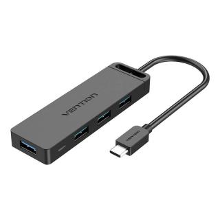 Rozbočovač 5v1 so 4 portami USB 3.0 a káblom USB-C 0,15 m Vention TGKBB Black