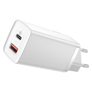 Rýchla cestovná nabíjačka Baseus GaN2 Lite USB+C 65W EU (biela)