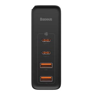 Rýchla cestovná nabíjačka Baseus GaN2 Pro 2x USB + 2x USB-C, 100 W, EÚ (čierna)