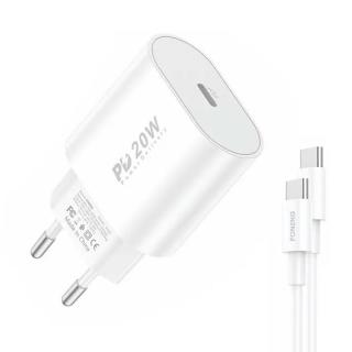 Rýchla nabíjačka Foneng 1x USB EU39 + kábel USB typu C