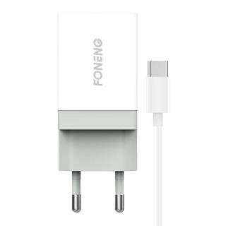 Rýchla nabíjačka Foneng 1x USB K210 + kábel USB typu C