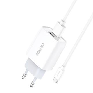 Rýchla nabíjačka Foneng 2x USB EU30 + kábel USB typu Micro