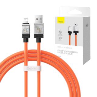 Rýchlonabíjací kábel Baseus USB-A na Lightning Coolplay Series 1 m, 2,4 A (oranžový)