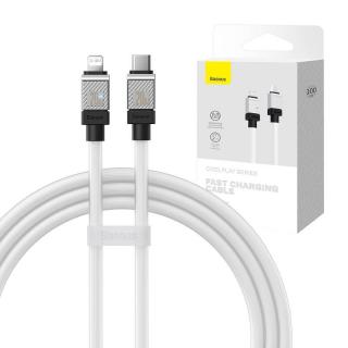 Rýchlonabíjací kábel Baseus USB-C na Coolplay Series 1m, 20W (biely)