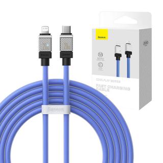 Rýchlonabíjací kábel Baseus USB-C na Coolplay Series 2 m, 20 W (fialový)