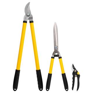 Sada záhradného náradia 3 ks Deli Tools EDL580003 (žltá)