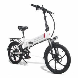 SAMEBIKE 20LVXD30 Elektrický bicykel - biela  + Zámok na kolobežku zadarmo