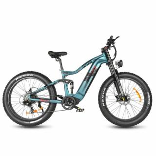 SAMEBIKE RS-A08 Elektrický horský bicykel - Modrý  + Zámok na kolobežku zadarmo