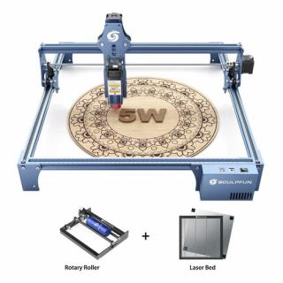 SCULPFUN S9 5.5W Laser Engraver with Bed and Rotary Cylinder