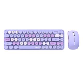 Set bezdrôtovej klávesnice a myši MOFII Bean 2.4G (fialová)