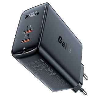 Sieťová nabíjačka Acefast A29 PD50W GAN 2x USB-C 50W (čierna)