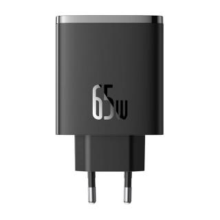 Sieťová nabíjačka Baseus OS-Cube Pro 2xUSB-C + USB, 65W (čierna)