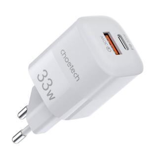 Sieťová nabíjačka Choetech, 33 W, PD5006 A+C s dvoma portami (biela)
