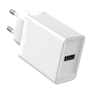 Sieťová nabíjačka EU USB-A Vention FAAW0-EU 12W, 2,4A, (biela)