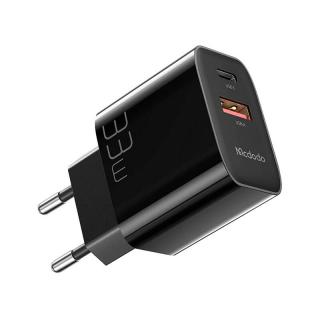 Sieťová nabíjačka Mcdodo CH-0922 USB + USB-C, 33 W + kábel USB-C (čierna)
