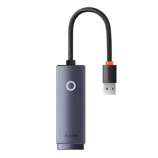 Sieťový adaptér Baseus Lite Series USB na RJ45, 1000 Mb/s (sivý)