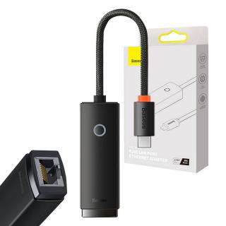 Sieťový adaptér USB-C na RJ45 zo série Baseus Lite (čierny)