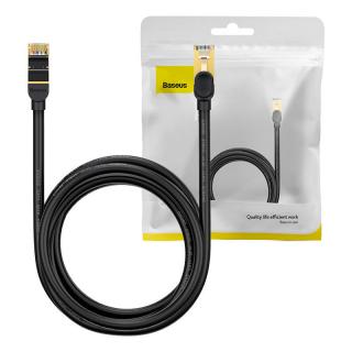 Sieťový kábel Baseus Ethernet RJ45, 10 Gb/s, 3 m (čierny)