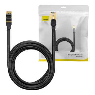 Sieťový kábel Baseus Ethernet RJ45, 10 Gb/s, 5 m (čierny)