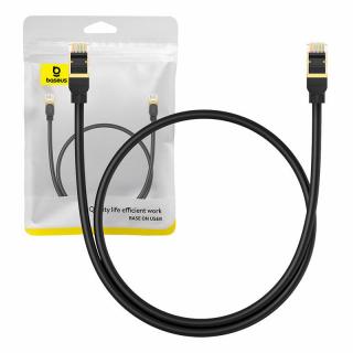Sieťový kábel cat.8 Baseus Ethernet RJ45, 40Gbps, 0,5 m (čierny)