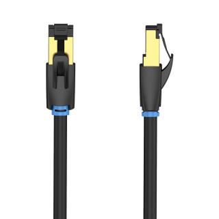 Sieťový kábel CAT8 SFTP Vention IKABD RJ45 Ethernet 40Gbps 0,5 m čierny