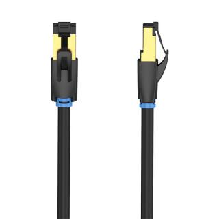 Sieťový kábel CAT8 SFTP Vention IKABF RJ45 Ethernet 40Gbps 1m Black