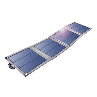 Skladacia solárna nabíjačka Choetech SC004 14W, 1xUSB (sivá)