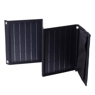 Skladacia solárna nabíjačka Choetech SC005 22W 2xUSB (čierna)