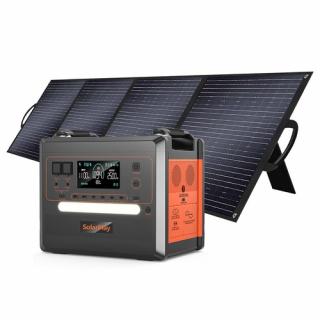 SolarPlay Q2402M + T200 200W Prenosná elektráreň s batériou 2304Wh 2500W