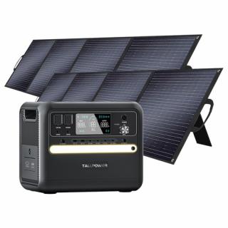 TALLPOWER V2400 + 2 x TP200 Solárny Generátor 2160Wh, 2400W - Čierna