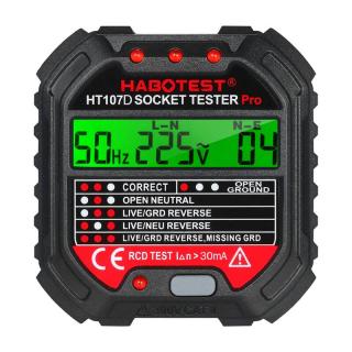 Tester zásuviek Habotest HT107D s digitálnym displejom