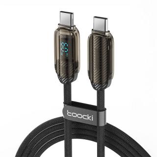 Toocki Nabíjací kábel C-C, 1 m, PD 60W (sivý)