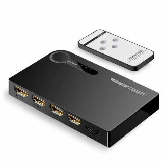Ugreen HDMI splitter switch - 3x HDMI 3D 4K 7,5 Gb/s 36 bitov na kanál čierny (40234)