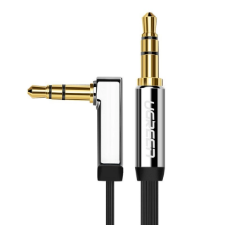 Ugreen plochý audio kábel AUX 3,5 mm mini jack 3 m strieborný (10728)