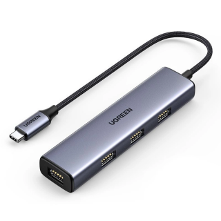 Ugreen rozbočovač HUB USB Type C - 4x USB 3.2 Gen 1 Silver (CM473 20841)