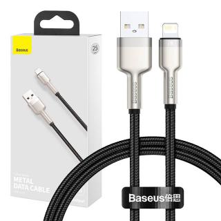 USB kábel pre Lightning Baseus Cafule, 2,4A, 0,25 m (čierny)