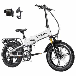 Vitilan I7 Pro 2.0 Elektrický Bicykel - Biely  + Zámok na kolobežku zadarmo